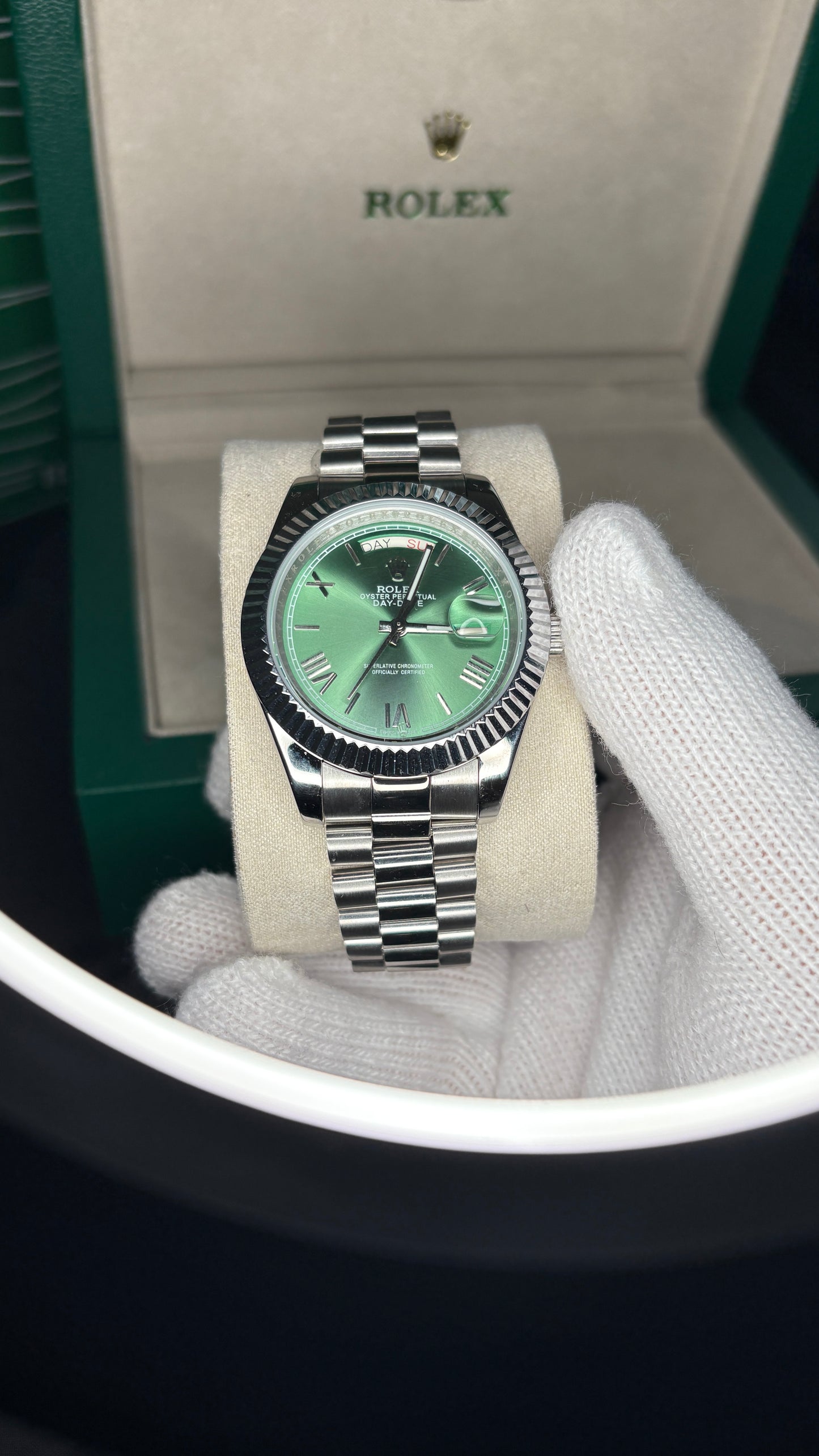 Green Dial Rolly
